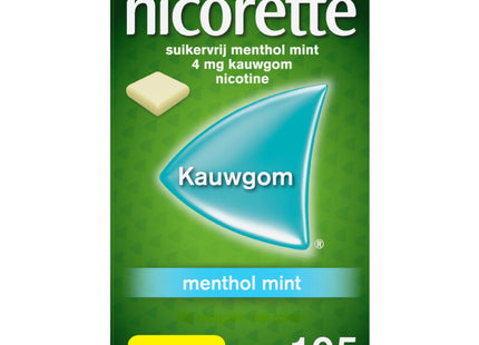 Nicorette Menthol mint kauwgom 4mg nicotine