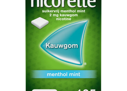 Nicorette Menthol mint 2 mg kauwgom nicotine