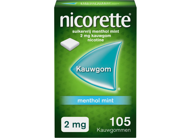 Nicorette Menthol mint 2 mg kauwgom nicotine