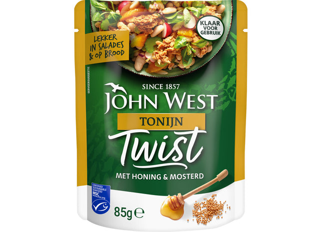 John West Twist tonijn met honing & mosterd