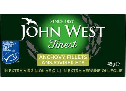 John West Anchovy fillet in extra virgin olive oil