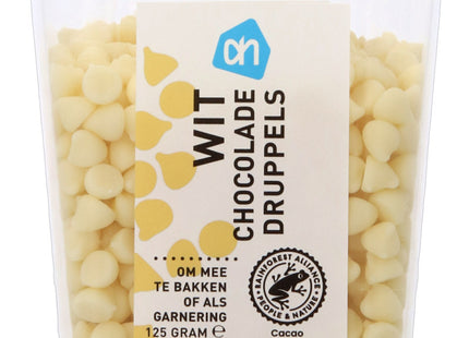 Witte chocolade druppels