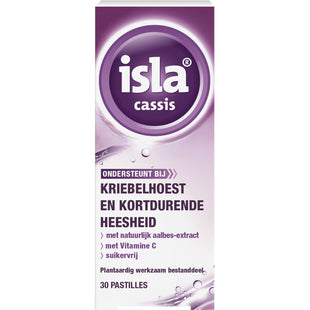Isla Cassis zuigtablet tegen kriebelhoest