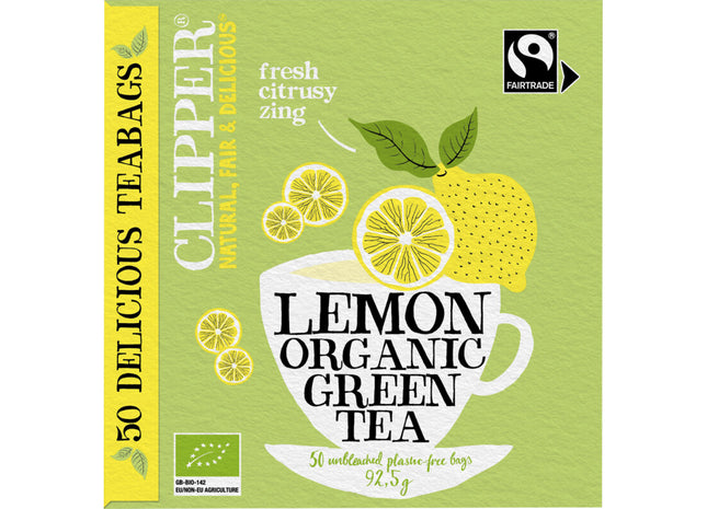 Clipper Lemon organic green tea