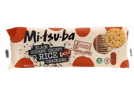Mitsuba Black sesame crackers