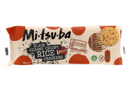 Mitsuba black sesame crackers