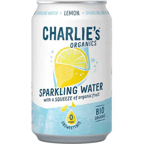 Charlie's Organics sparkling water lemon