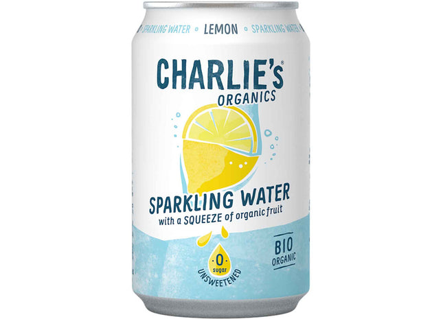 Charlie's Organics sparkling water lemon