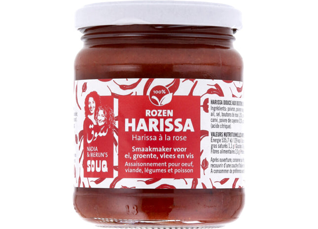 Souq Harissa met rozenblaadjes