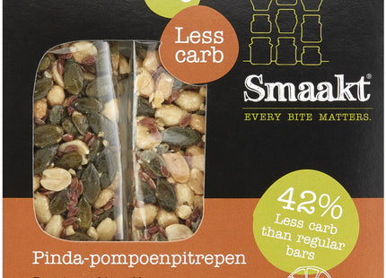 Smaakt Pinda pompoenrepen less carb