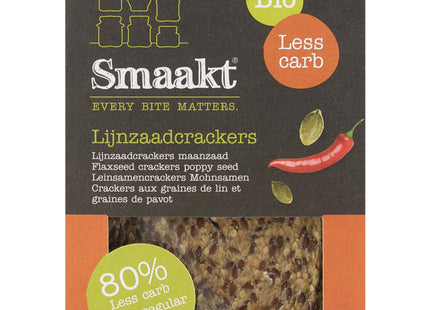 Smaakt Lijnzaadcrackers maanzaad less carb  Dutchshopper