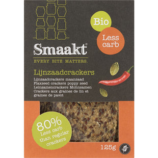 Smaakt Lijnzaadcrackers maanzaad less carb  Dutchshopper