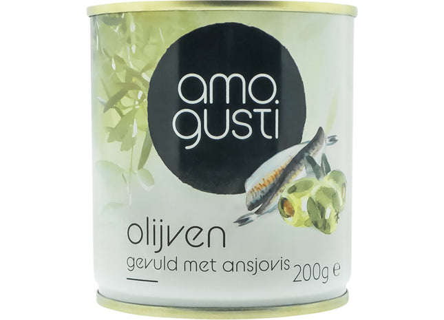 Amogusti Olijven gevuld met ansjovis