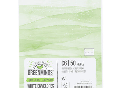 Greenminds Self-adhesive Envelopes c6
