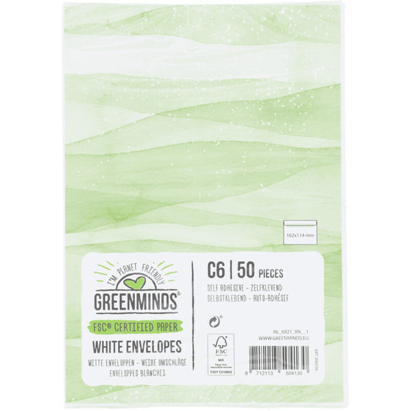 Greenminds Self-adhesive Envelopes C6
