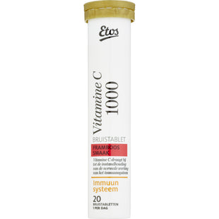 Etos Vitamin C 1000 mg Brausetablette Himbeere