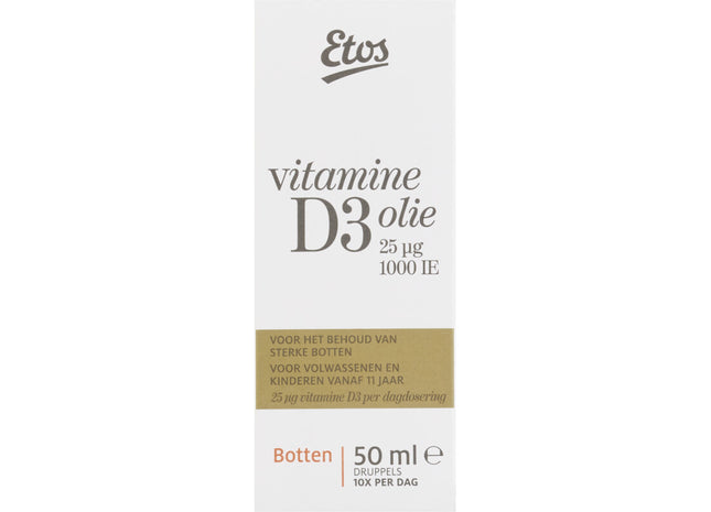 Etos Vitamine D3 Hooggedoseerd Olie