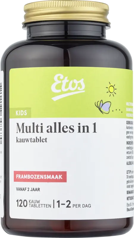 Etos Kids Multi kauwtablet framboos