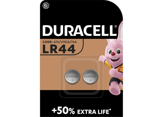 Duracell LR44 Spezial-Alkalibatterie A76
