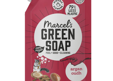 Marcel's Green Soap Handzeep argan & oudh navulling