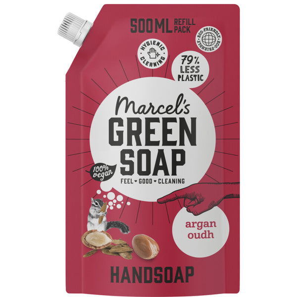 Marcel's Green Soap Handzeep argan & oudh navulling