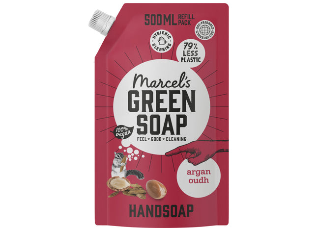 Marcel's Green Soap Handzeep argan & oudh navulling