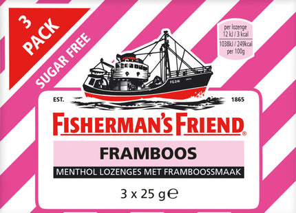 Fisherman's Friend Framboos suikervrij 3-pack