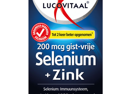 Lucovitaal Selenium + zink tabletten