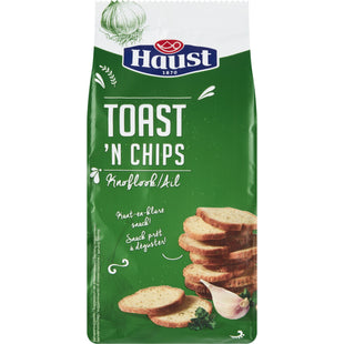 Haust Toast en chips knoflook