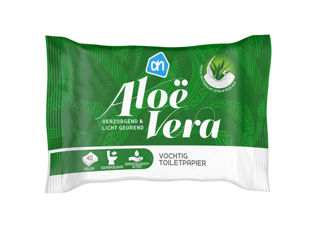 Vochtig toiletpapier alo vera