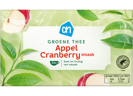 Groene thee cranberry & appel