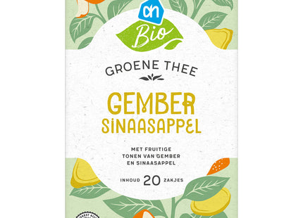 Biologisch Groene thee gember sinaasappel