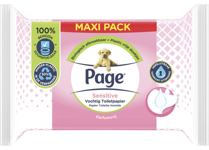 Page Sensitive moist toilet paper maxi-pack
