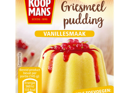 Koopmans semolina pudding vanilla flavour