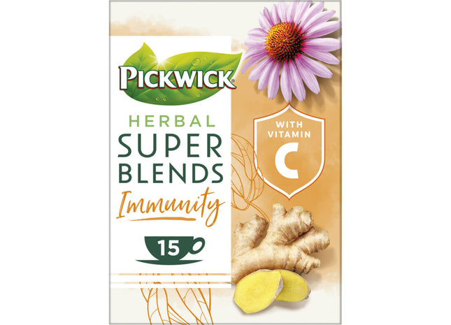 Pickwick Herbal super blends immunity kruidenthee