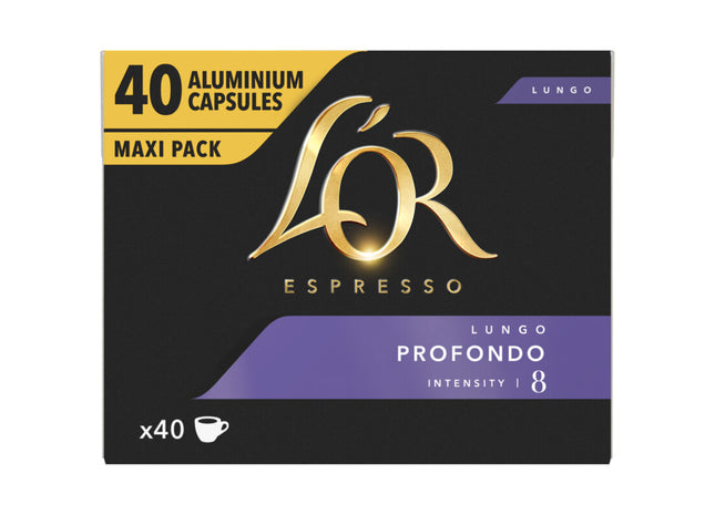 L'OR Lungo profondo capsules maxi pack