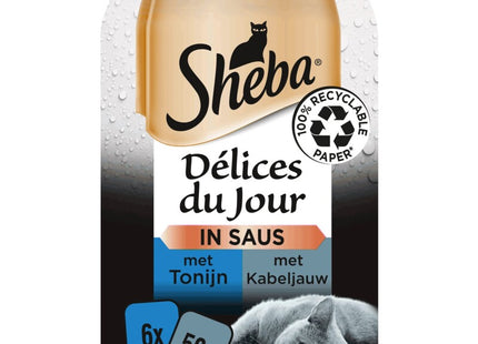 Sheba Délices in tuna &amp; cod sauce