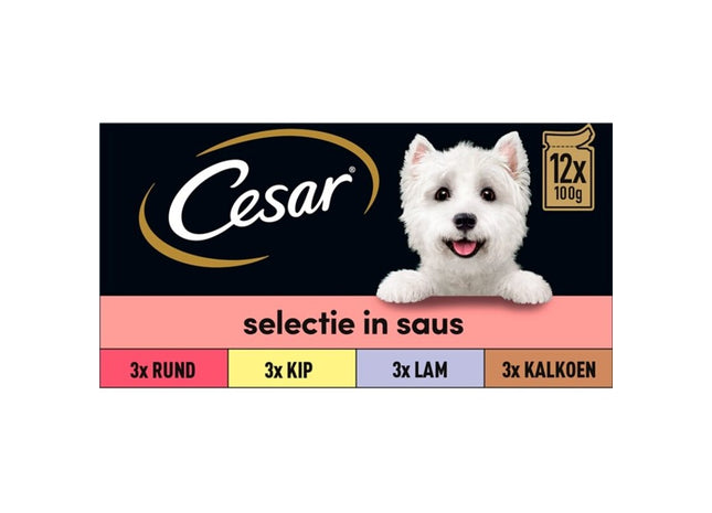 Cesar Meal-Beutel in Sauce für Hundefutter