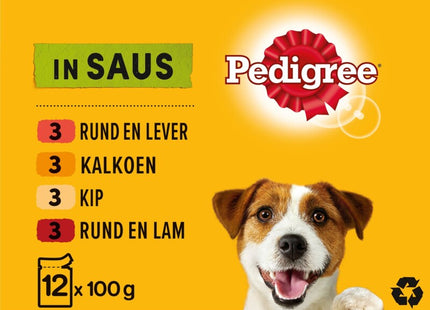 Pedigree Adult meal pouches in sauce multipack