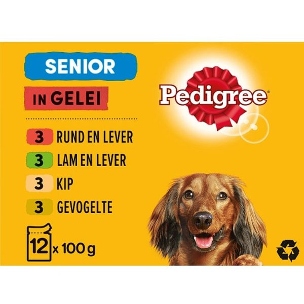 Pedigree Senior Mahlzeitbeutel in Gelee Mehrfachpackung