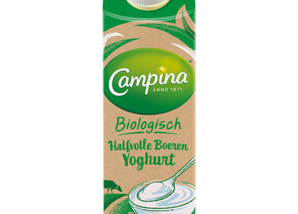 Campina Biologisch halfvolle boeren yoghurt