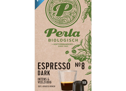 Perla Biologisch Espresso dark capsules