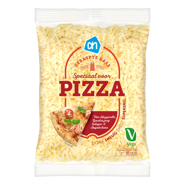 Grated cheese special for pizza