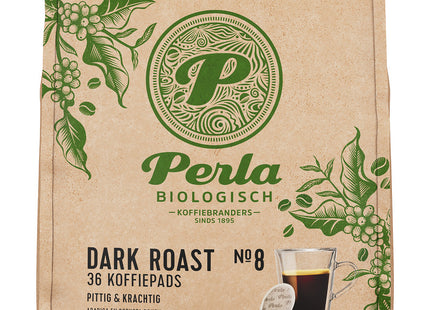 Perla Biologisch Dark roast koffiepads