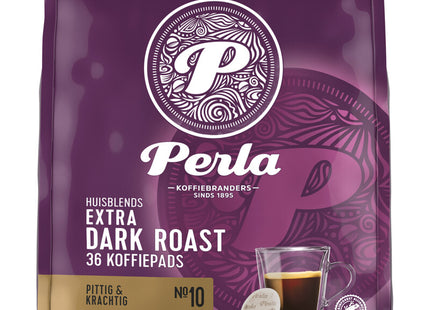 Perla Huisblends Extra dunkel geröstete Kaffeepads