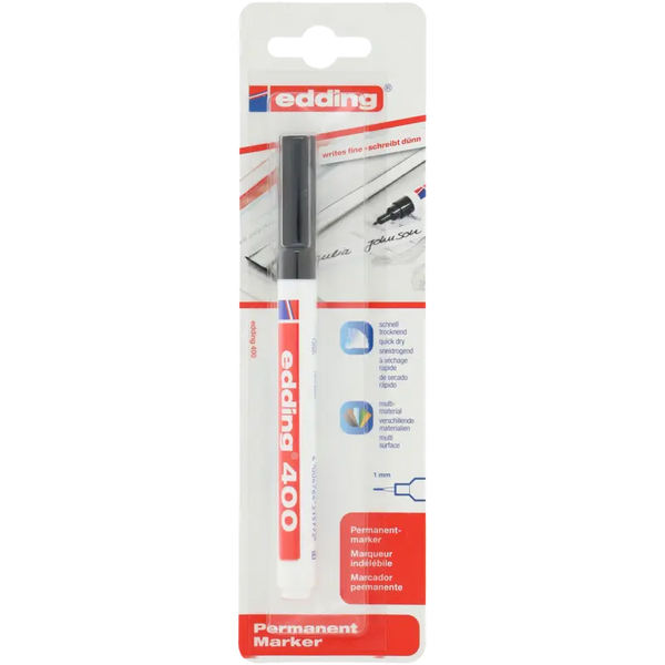 Edding Permanentmarker schwarz