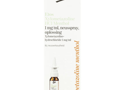 Etos Xylometazoline hci 1mg/ml nasal spray