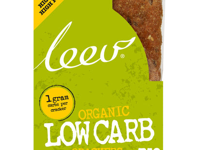 Leev Organic low carb qrackers linseed