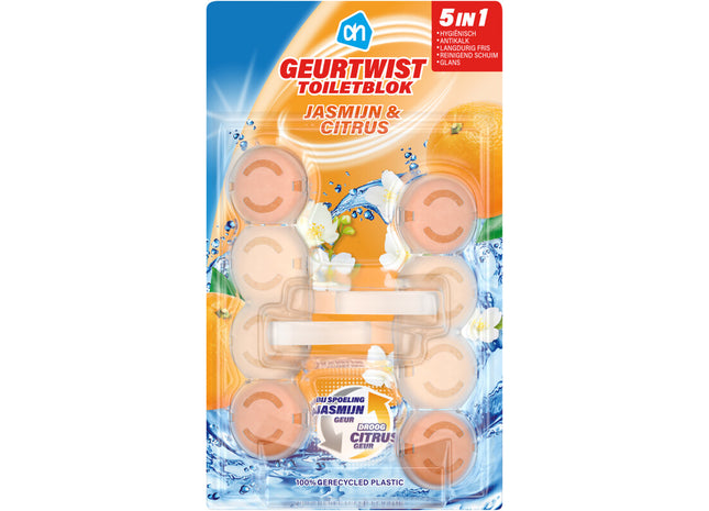 Geurtwist toiletblok jasmijn & citrus