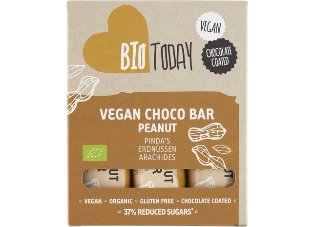 BioToday Vegan choco bar pinda's